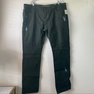 NWT A.Tiziano Tom Colored Forest Dark Green Jeans Mens 44 44x34